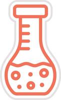 Volumetric flask Icon Design Illustration vector
