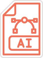 Ai file Icon Design Illustration vector