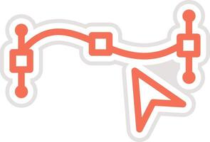 Path point Icon Design Illustration vector