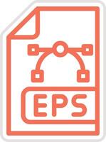 Eps File Icon Design Illustration vector