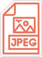 Jpeg file Icon Design Illustration vector