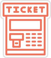 Ticket machine Icon Design Illustration vector