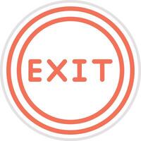 Exit Icon Design Illustration vector