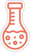 Round flask Icon Design Illustration vector