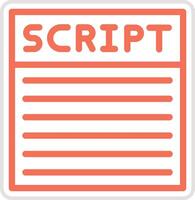 Script Icon Design Illustration vector