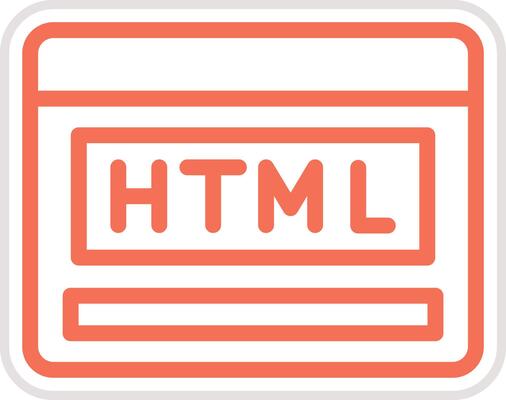 Html Icon Design Illustration