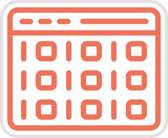Binary Code Icon Design Illustration vector