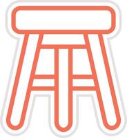 Bar Stool Icon Design Illustration vector