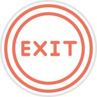 Exit Icon Design Illustration vector