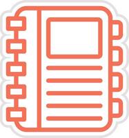 Diary Icon Design Illustration vector