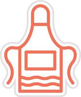 Apron Icon Design Illustration vector