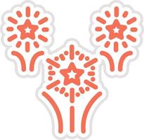 Firework Icon Design Illustration vector