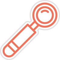 Mouth Mirror Icon Design Illustration vector