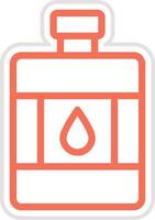 Hip Flask Icon Design Illustration vector