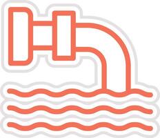 Drainage Icon Design Illustration vector