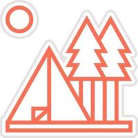 Camp Icon Design Illustration vector