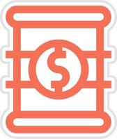 Barrel Price Icon Design Illustration vector