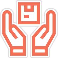 Parcel Handling Icon Design Illustration vector