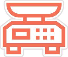 Weight Scale Icon Design Illustration vector