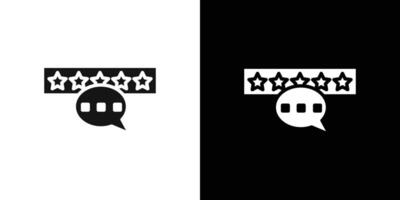 Feedback icon Flat set outline vector