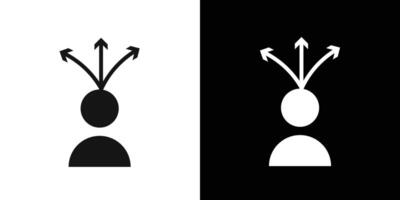 Flexibility icon Flat set outline vector