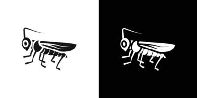 Grasshopper icon Flat set outline vector