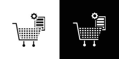 Procurement icon Flat set outline vector