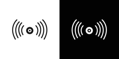 Sensor icon Flat set outline vector
