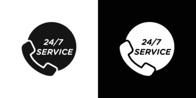 Support call service icon Flat set outline vector