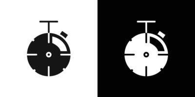 testing time icon Flat set outline vector
