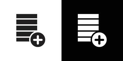 Add new icon Isolated flat in outline vector