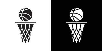 Basketball icon Isolated flat in outline vector