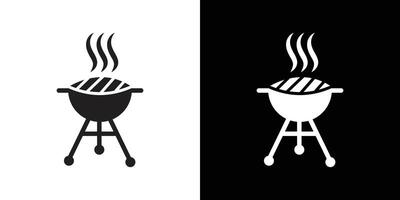 BBQ icon Isolated flat in outline vector