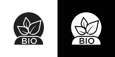 Bio icon Isolated flat in outline vector