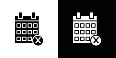 Cancel event icon Isolated flat in outline vector