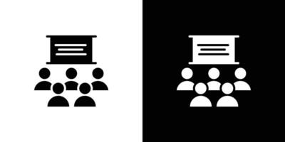 Classroom icon Isolated flat in outline vector