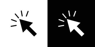 Click icon Isolated flat in outline vector