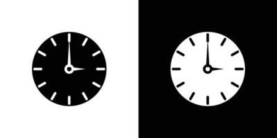 Clock icon Isolated flat in outline vector