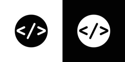 Coding icon Isolated flat in outline vector