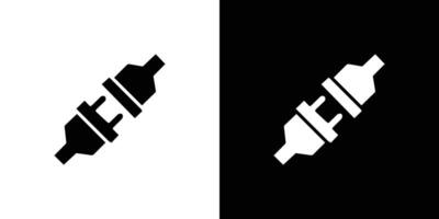 Connect plug icon Isolated flat in outline vector