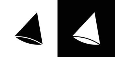 Cone shape 3D icon Isolated flat in outline vector
