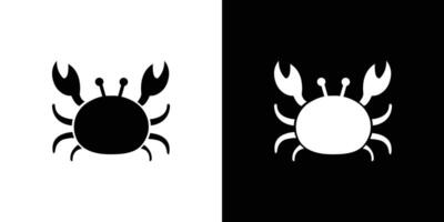 Crabs icon Isolated flat in outline vector