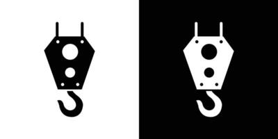 Crane hook icon Isolated flat in outline vector