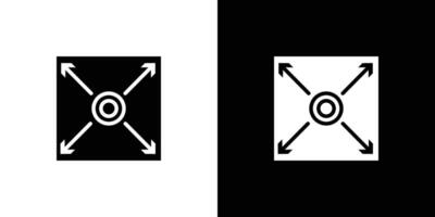 Expand icon Isolated flat in outline vector