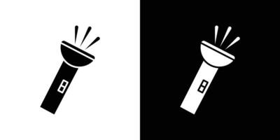 Flashlight icon Isolated flat in outline vector