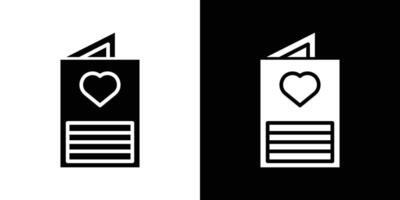 Greeting card icon Isolated flat in outline vector