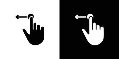 Hand, fingers, gesture, swipe, rotate icon Isolated flat in outline vector