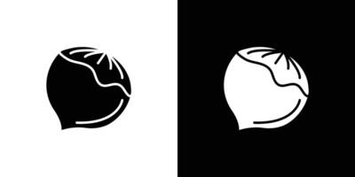 Hazelnut icon Isolated flat in outline vector