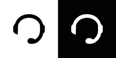 Headset icon Isolated flat in outline vector