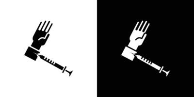 Intradermal injection icon Isolated flat in outline vector